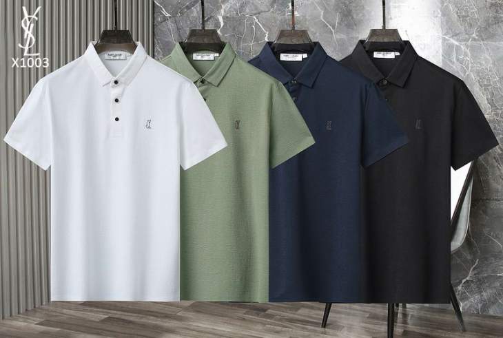 Picture of Saint Laurent Polo Shirts Short _SKUYSLM-4XL26rr1225445